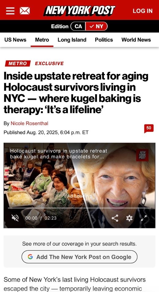 Inside upstate retreat for aging Holocaust survivors living in NYC \u2014 where kugel baking is therapy — New York Post